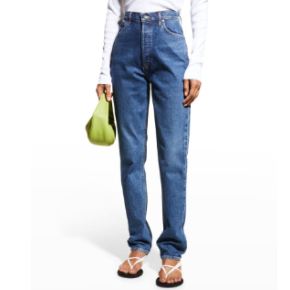 Goldsign The Lawler Ultra High-Rise Slim Straight Jeans